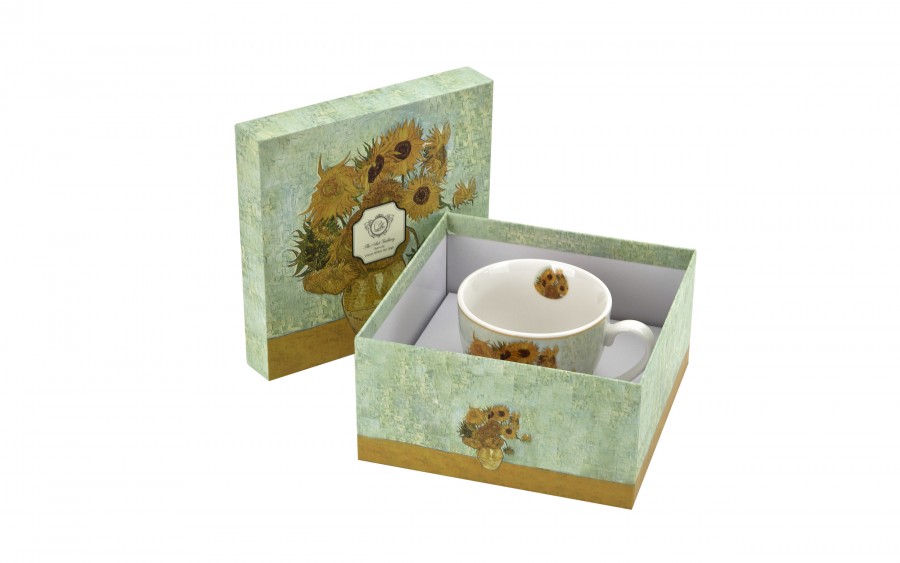 Filiżanka porcelanowa 250 ml + spodek Sunflowers