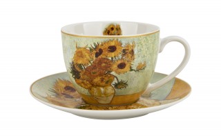 Filiżanka porcelanowa 250 ml + spodek Sunflowers