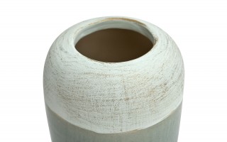 Wazon ceramiczny 25 cm biało-niebieski AP141812