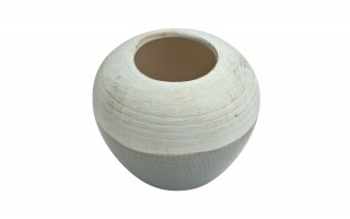 Wazon ceramiczny 16 cm biało-niebieski AP141814