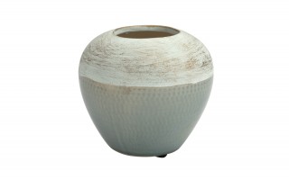 Wazon ceramiczny 13 cm biało-niebieski AP141815