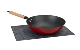 Wok żeliwny RODELUXE 30cm