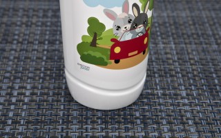 Bidon dla dzieci 375 ml Auto Betty i Bunny