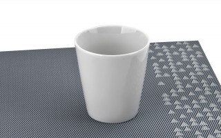 Kubek porcelanowy 350 ml bez ucha Biały Stock