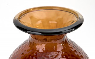 Wazon szklany 33 cm brązowy Paradise San Miguel recykling