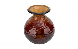 Wazon szklany 33 cm brązowy Paradise San Miguel recykling