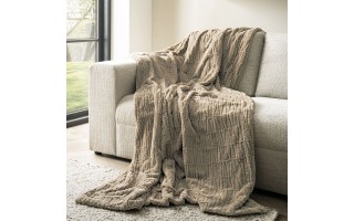 Koc futrzany 150x200 cm Bugatti IB3793-300 beżowy