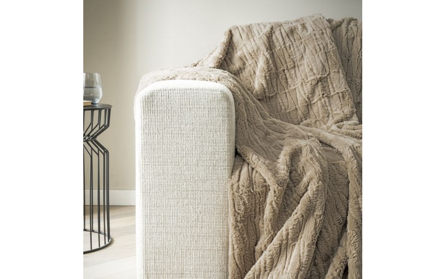 Koc futrzany 150x200 cm Bugatti IB3793-300 beżowy