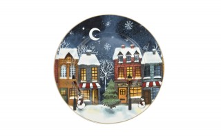 Komplet 2 talerzy deserowych 19 cm Christmas City