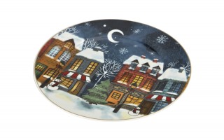 Komplet 2 talerzy deserowych 19 cm Christmas City