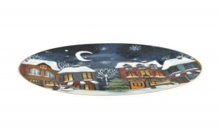 Komplet 2 talerzy deserowych 19 cm Christmas City