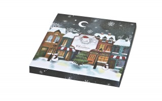 Komplet 2 talerzy deserowych 19 cm Christmas City