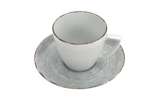 Filiżanka porcelanowa 350 ml + spodek Rayado 101/9015