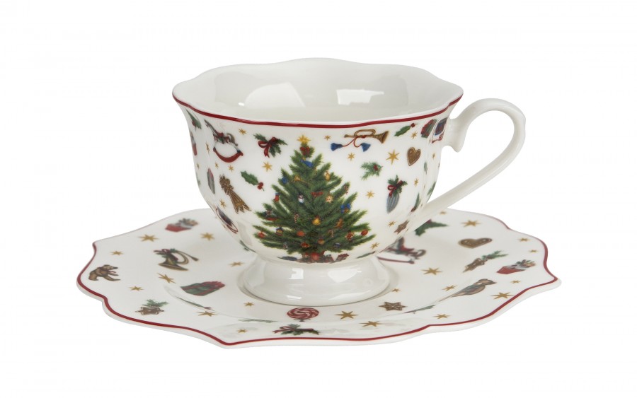 Filiżanka porcelanowa 150 ml + spodek Christmas Tree