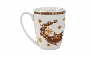 Kubek porcelanowy 300 ml Santa on Sleigh