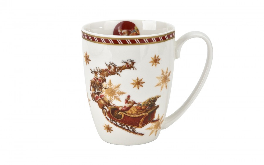 Kubek porcelanowy 300 ml Santa on Sleigh