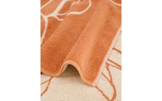Ręcznik frotte 70x140 cm Atelier Floral 6239-33 MIEDŹ