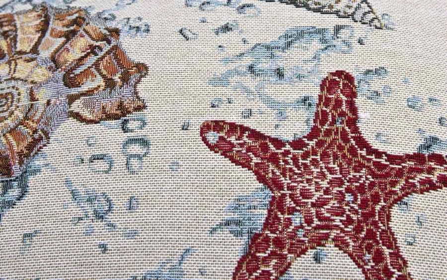 Poszewka dekoracyjna 45x45 cm Muszelki 925 Gobelinowa Premium