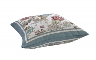 Poszewka dekoracyjna 45x45 cm Koralowce i Muszelki 705 Gobelinowa Premium