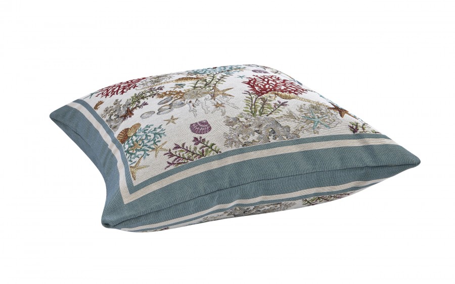 Poszewka dekoracyjna 45x45 cm Koralowce i Muszelki 705 Gobelinowa Premium
