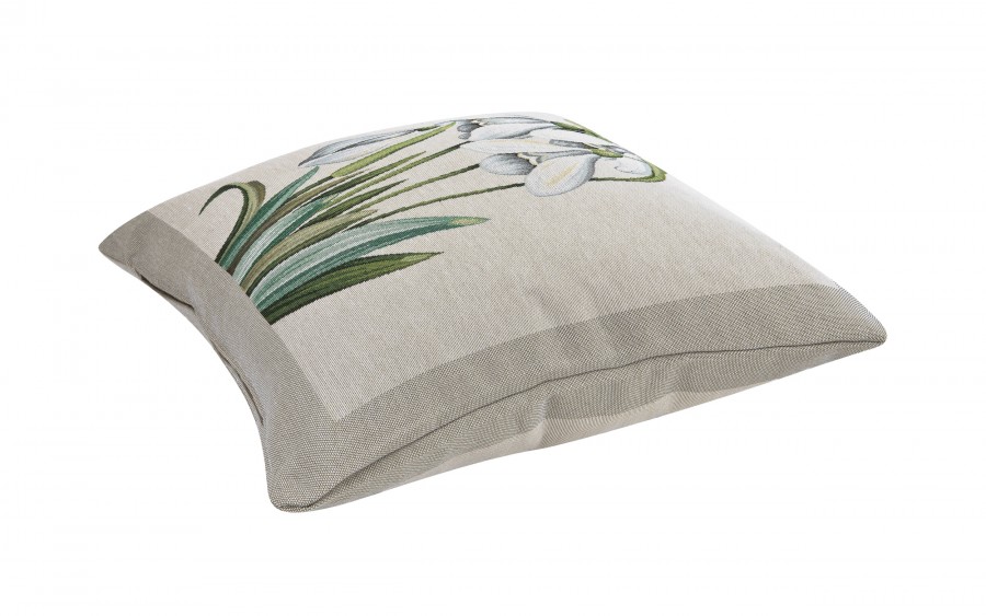 Poszewka dekoracyjna 45x45 cm Duże Przebiśniegi 1300A Gobelinowa Premium