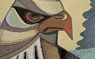 Poszewka dekoracyjna 45x45 cm Orzeł 6107 Gobelinowa Premium