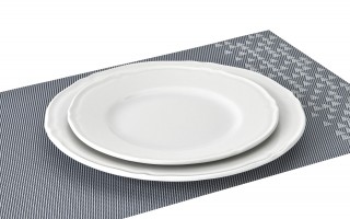 Talerz deserowy 21cm Praga/Castel White