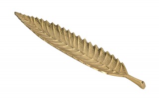 Taca ozdobna patera Liść złoty 50 cm