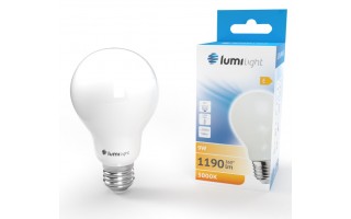 ŻARÓWKA LED A60 MILK E27 9W CIEPŁA LL6549