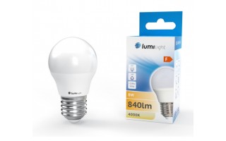 Żarówka LED kulka G45 E27 8W Mleczna Neutralna