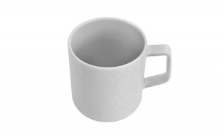 Kubek porcelanowy 400 ml Marrakesz Biały