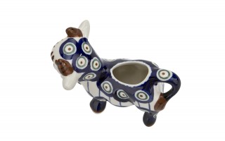 Mlecznik ceramiczny 75 ml Krowa Bolesławiec Kropki 8