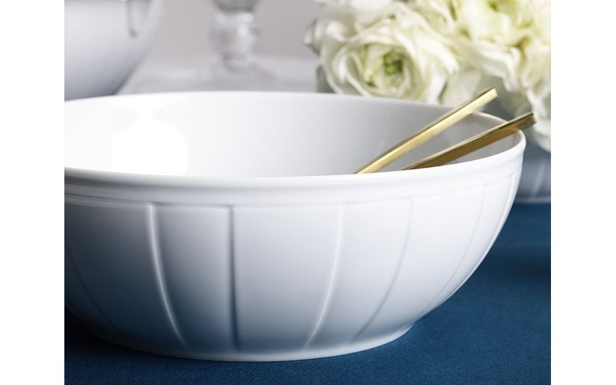 Salaterka 23,5 cm Oktawa biała 0001