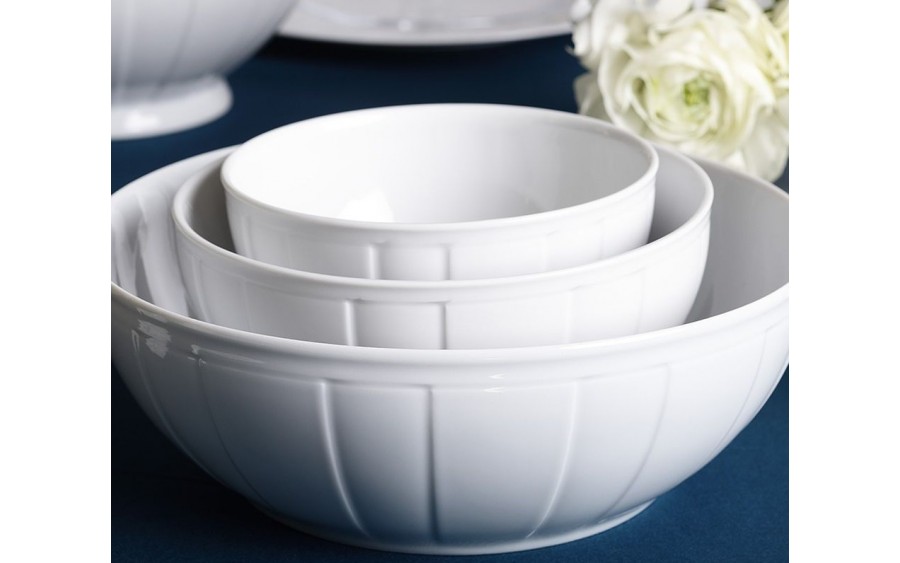 Salaterka 23,5 cm Oktawa biała 0001