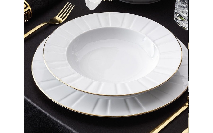 Serwis obiadowy dla 6 osób Oktawa Złota 3610