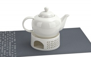 Ceramiczny podgrzewacz do dzbanków Bisette BIAŁY B.