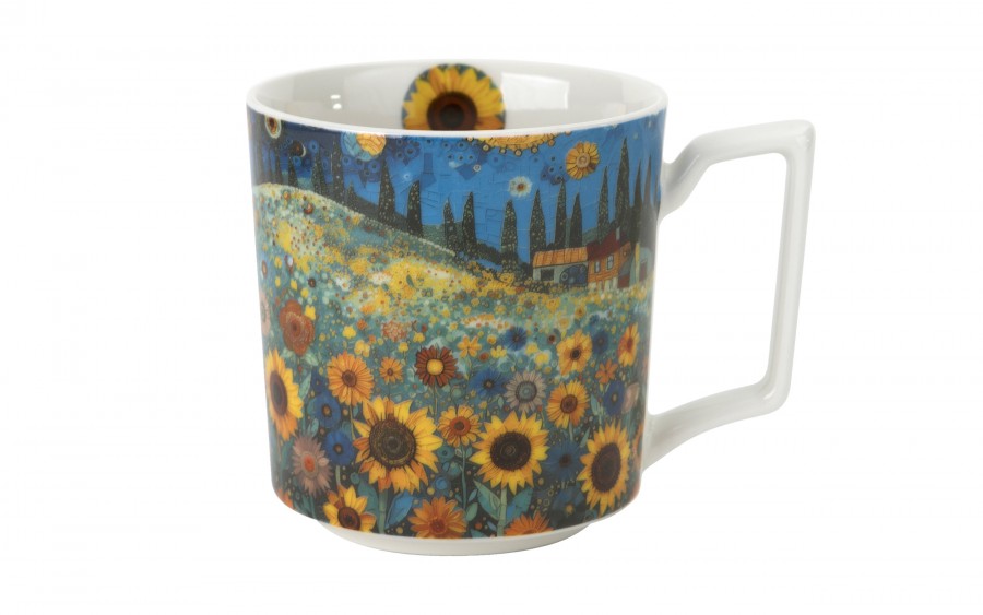 Kubek porcelanowy 450 ml Modern Sunflower Field