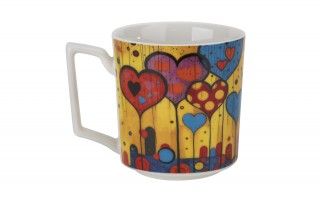 Kubek porcelanowy 450 ml Modern Hearts