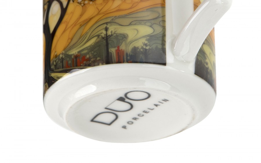 Kubek porcelanowy 450 ml z zaparzaczem Modern Tree