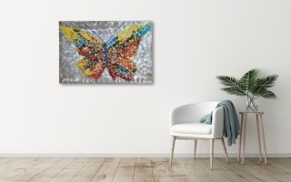 Obraz na płótnie 100x150 cm Kolorowy Motyl