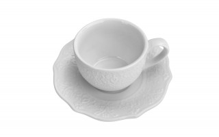 Komplet 2 filiżanek do espresso 75 ml + spodki Alice