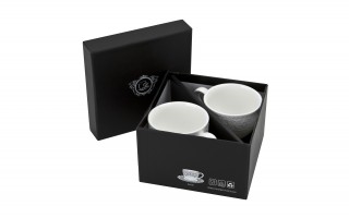 Komplet 2 filiżanek do espresso 75 ml + spodki Alice