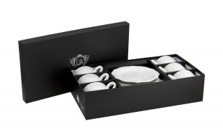 Komplet 6 filiżanek 210 ml + spodki Alice