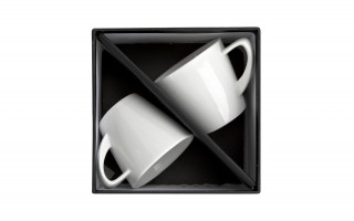 Komplet 2 filiżanek do espresso 80 ml + spodki Infinity