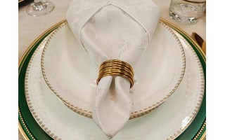 Obrączka na serwetę Bransoleta gold