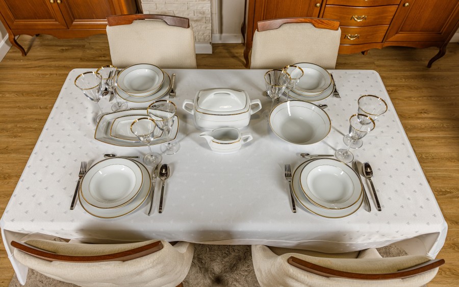 Obrus 140x210cm Tristan 099 White