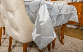 Obrus Posejdon szary 140x210 cm