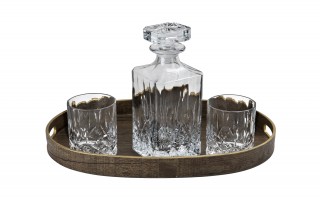 Zestaw do whisky Karafka + 2 szklanki 300 ml Opera