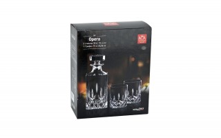 Zestaw do whisky Karafka + 2 szklanki 300 ml Opera