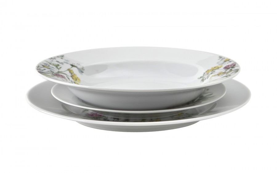 Komplet talerzy dla 6 osób Pułaski Stock G763/S026